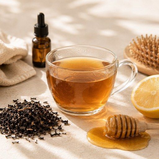 Черный чай для укрепления волос